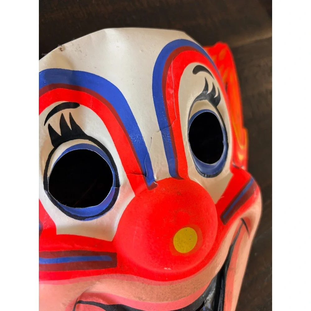 Vintage 1966 Ben Cooper TV Hero Costume‎ & Mask Bozo The Clown with Box